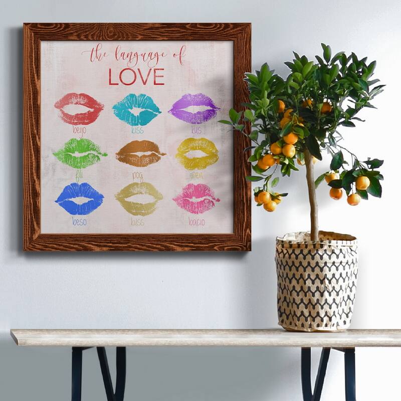 Rainbow Kiss-Premium Framed Canvas - Ready to Hang