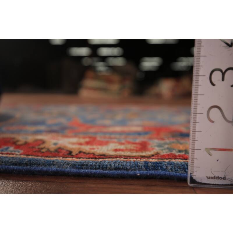 Blue Vegetable Dye Ziegler Oriental Runner Rug Handmade Wool Carpet - 2'8" x 12'11"