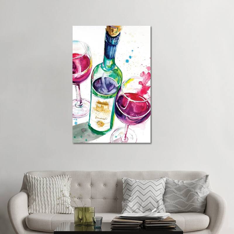 iCanvas "Red and White Wine I" by Patricia Pinto Canvas Print - 48x32x1.5