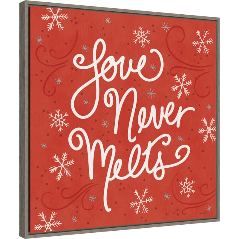 Snowplace Like Home VI by Anne Tavoletti Framed Canvas Wall Art