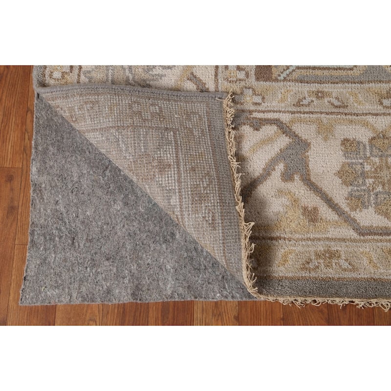 Oushak Oriental Area Rug Hand-Knotted Wool Carpet - 8'2"x 9'11"