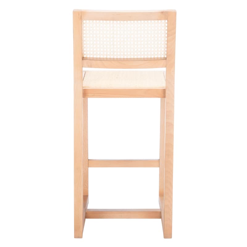 SAFAVIEH Dossie Rattan Counter Stool - 16" W x 19" D x 37" H - 16Wx19Dx37H
