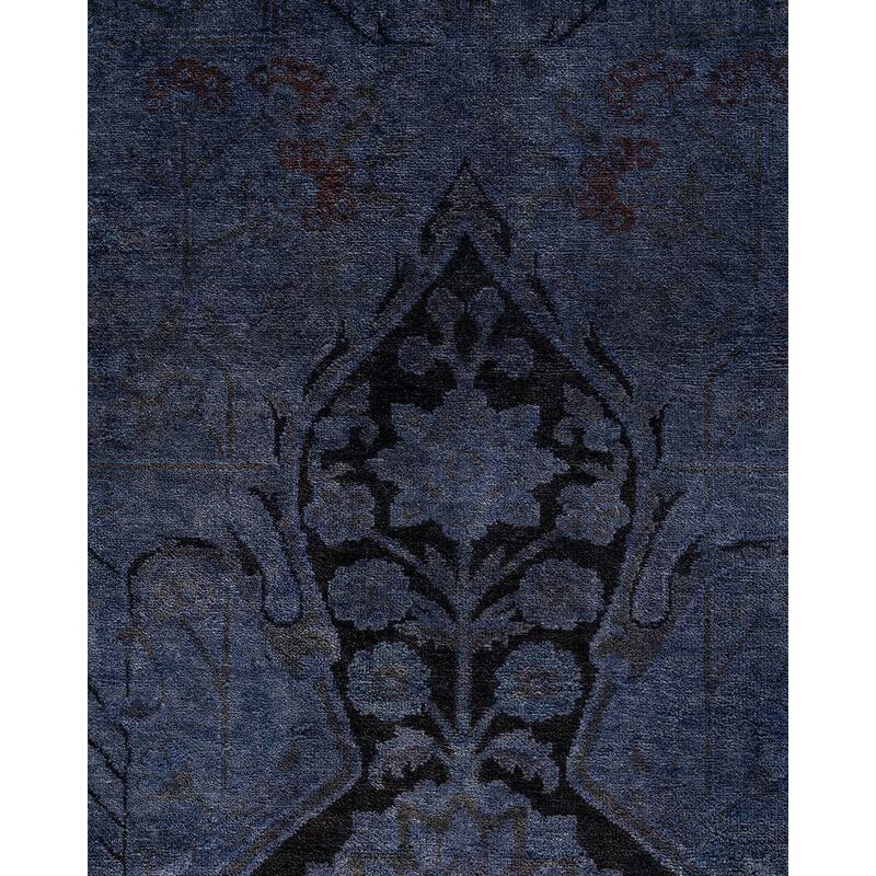 Fine Vibrance One-of-a-Kind Hand-Knotted Area Rug - Gray, 8' 3" x 10' 3" - 8' 3" x 10' 3"