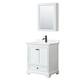 Option White, Black Trim, White Quartz Top