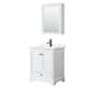 Option White, Black Trim, White Quartz Top