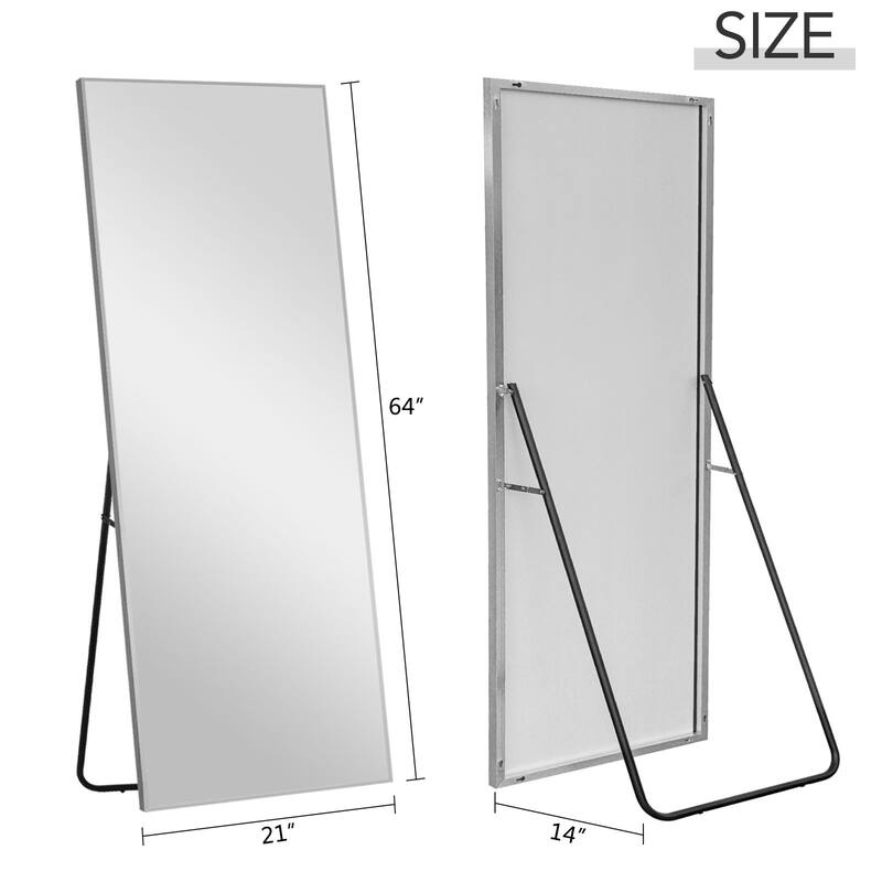 Dovelina Modern Full Length Floor Mirror - Freestanding Vanity Mirror for Bathroom or Living Space
