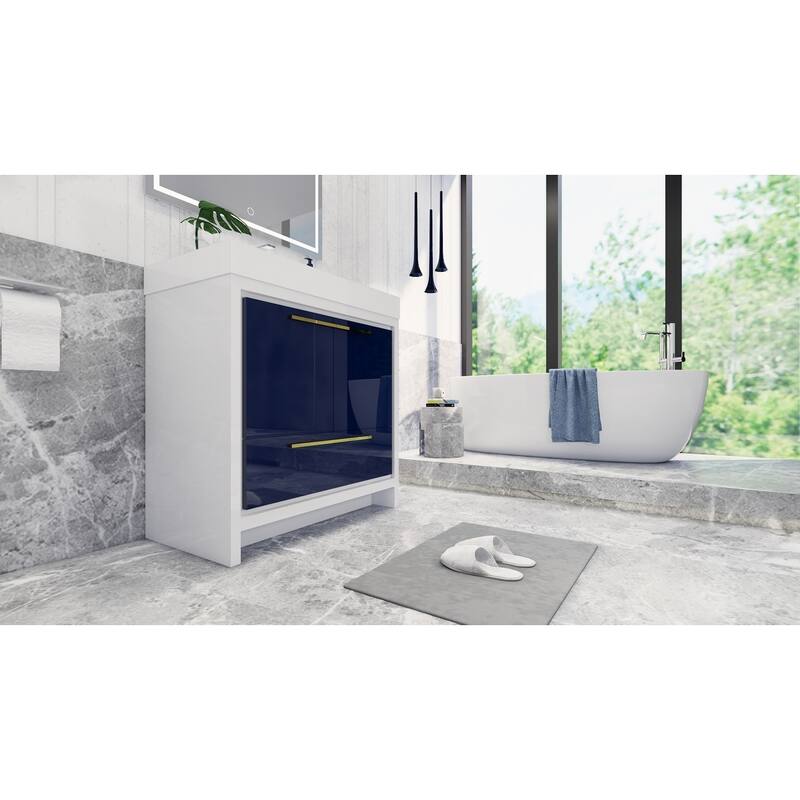 Dove 36'' Freestanding Vanity with Reinforced Acrylic Sink