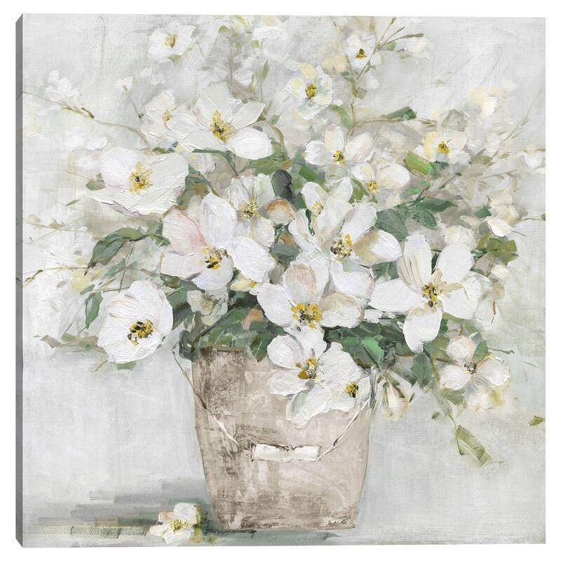 Spring Cottage Blooms II by Sally Swatland Canvas Art Print