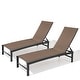 preview thumbnail 22 of 73, Pellebant Outdoor Patio Adjustable Chaise Lounge Chairs
