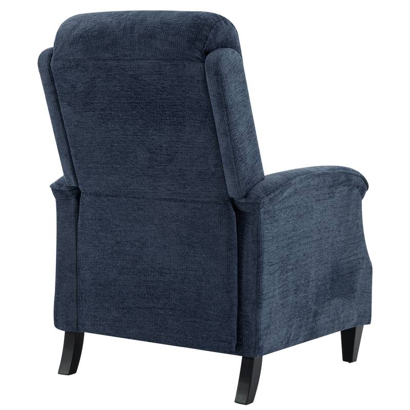 Push-Back Upholstered Recliner with Thickened Seat Cushion Backrest