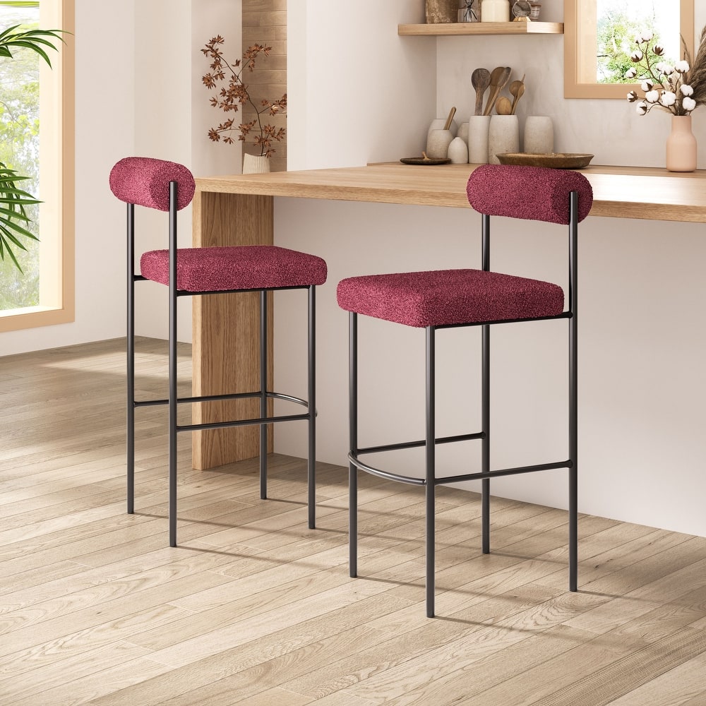 Livorno Barstool Red & Bronze
