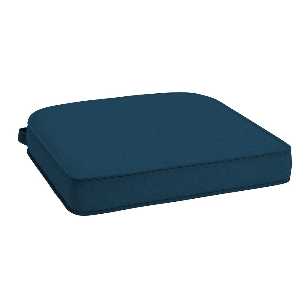ARDEN Foam Outdoor Double Welted Round Back Seat Cushion, 20 x 19