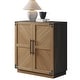 preview thumbnail 11 of 12, 2 Doors Vintage Magician Storage Cabinet 1-Piece - Brown