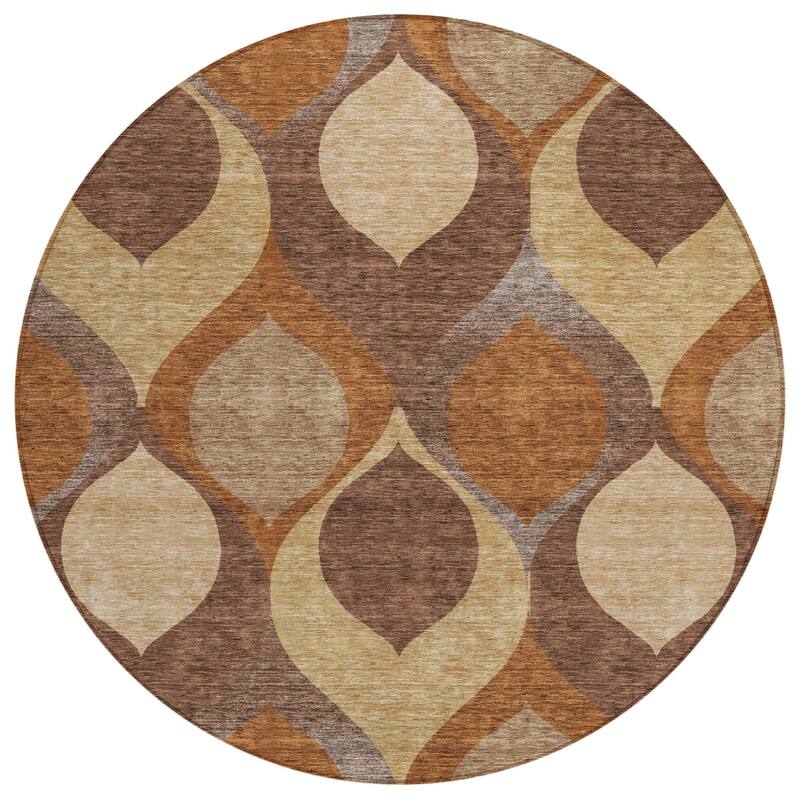 HomeRoots Ogee Transitional Rectangle Outdoor Rug