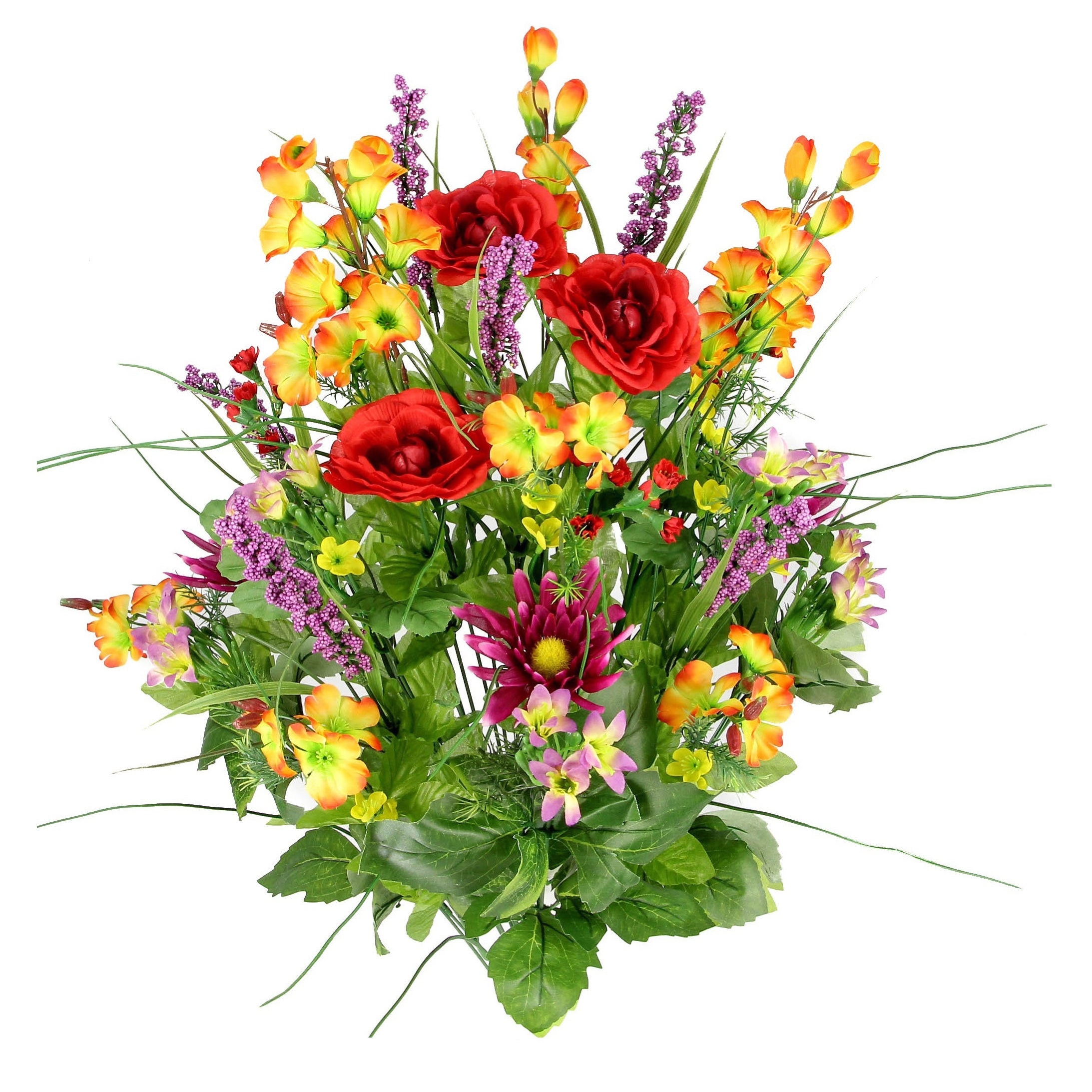 Home Decor Artificial Silk Dahlia Flowers Bush/Flower Bouquet/Arrangement 