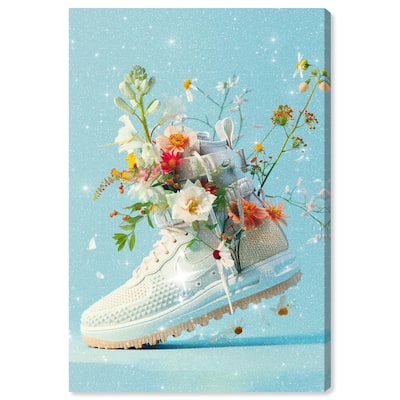 Light Sneaker Bouquet Canvas by Art Remedy, Gallery Wrapped