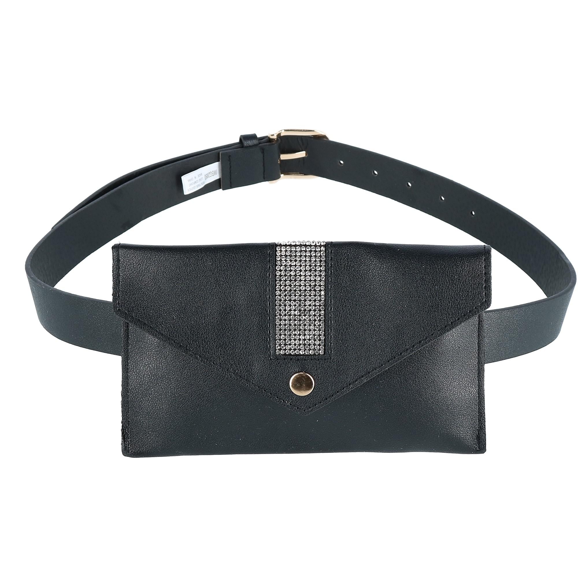 Ctm Rhinestone Studded Fashion Waist Pack Belt Bag One Size Ctm Rhinestone Studded Fashion Waist Pack Belt Bag One Size