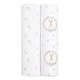 preview thumbnail 23 of 24, aden+anais essentials 2-Pack 100% Cotton Muslin Swaddle Blankets blushing bunnies