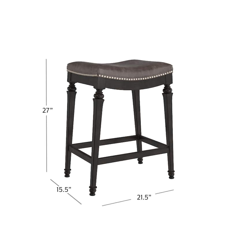 Hillsdale Furniture Vetrina Wood Backless Counter Height Stool - 21.5"W x 15.5"L x 27"H