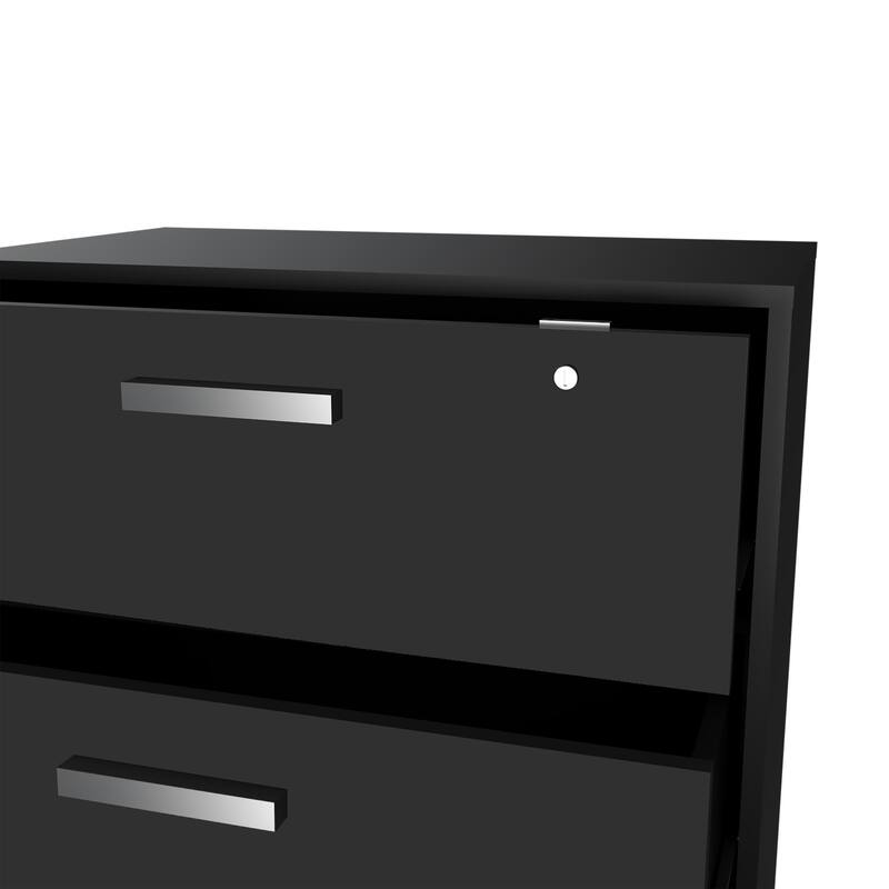 3 Drawers Storage Cabinet with Casters