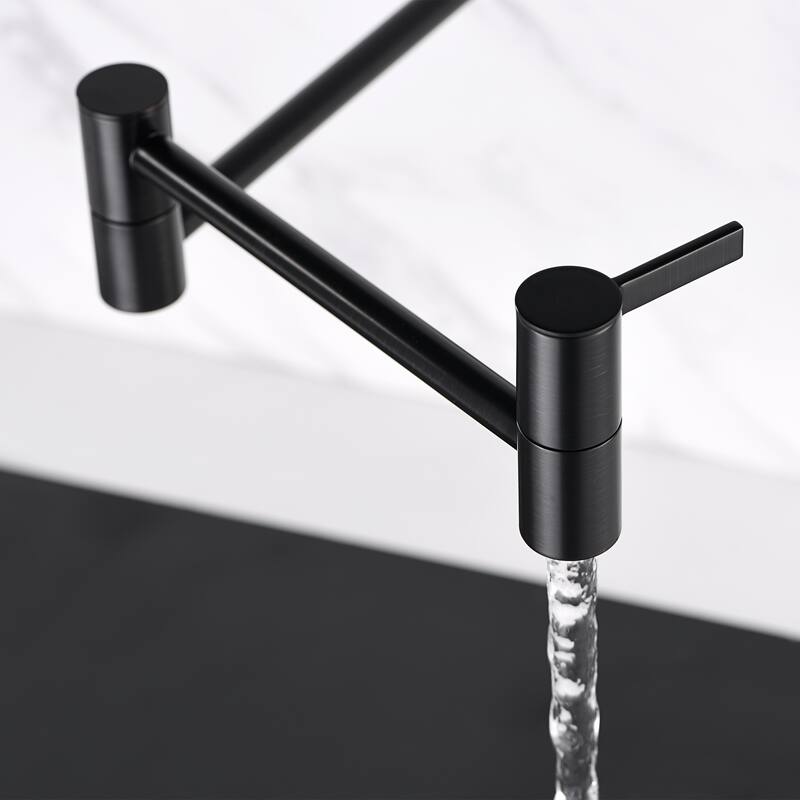 Luxier Contemporary KTS17 2-Handle Wall-Mounted Pot Filler