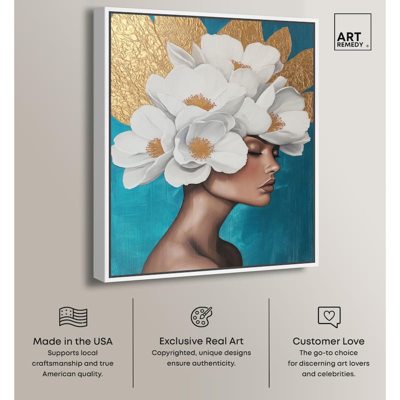 Floral Goddess I Canvas by Art Remedy