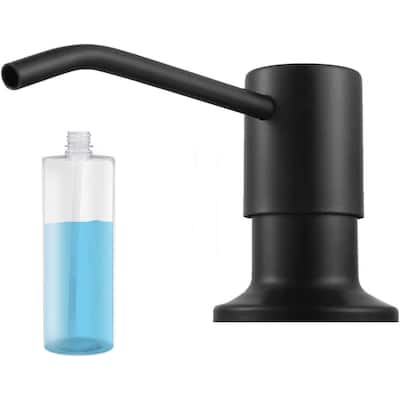 Becomrock Built In Black Stainless Steel Soap Dispenser - One Size