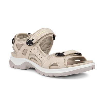 Ecco Womens Yucatan Sandal Limestone 06956301378 Lightweight Supportive Fit