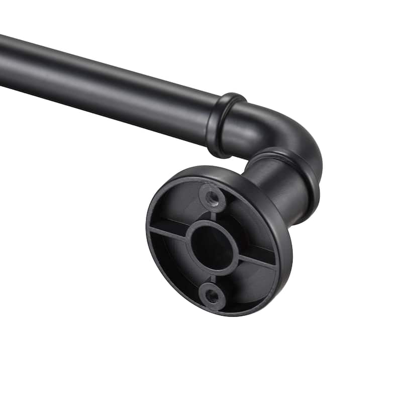 Eclipse Somerton 3/4" Industrial Pipe Blackout Wrap Curtain Rod