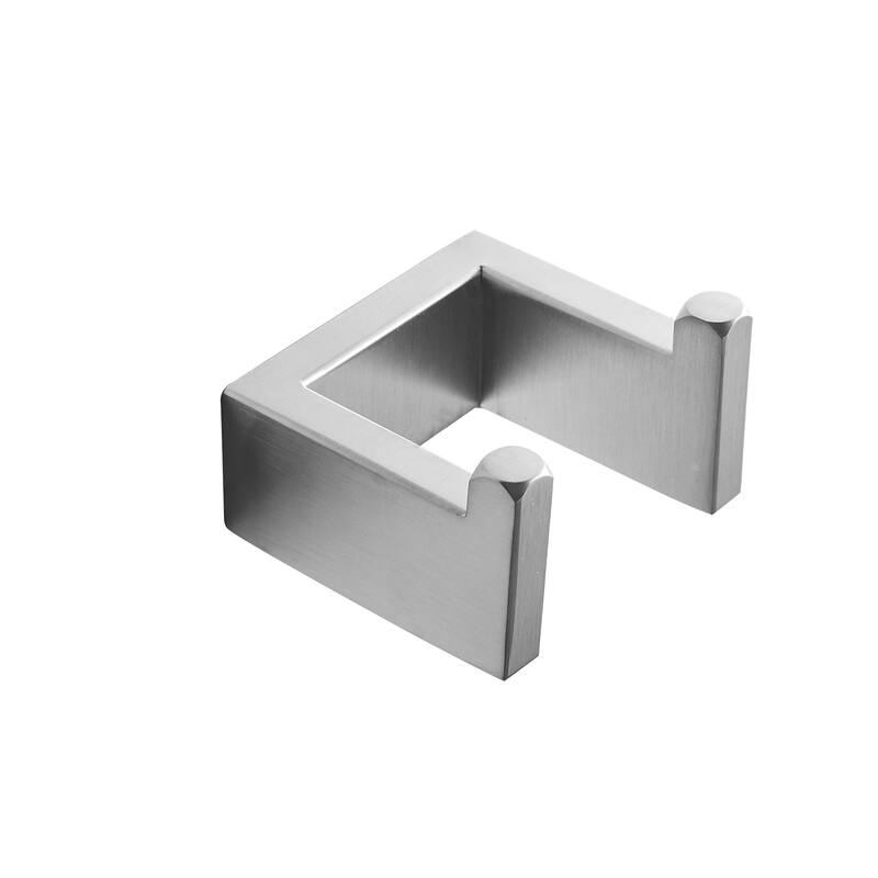 Wall Mount Stainless Steel Bath Towel Holder - Silver