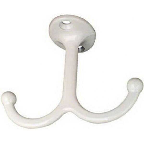 National Hardware N245 852 Undershelf Coat Hook White 2 Hardware N245 852 Undershelf Coat Hook