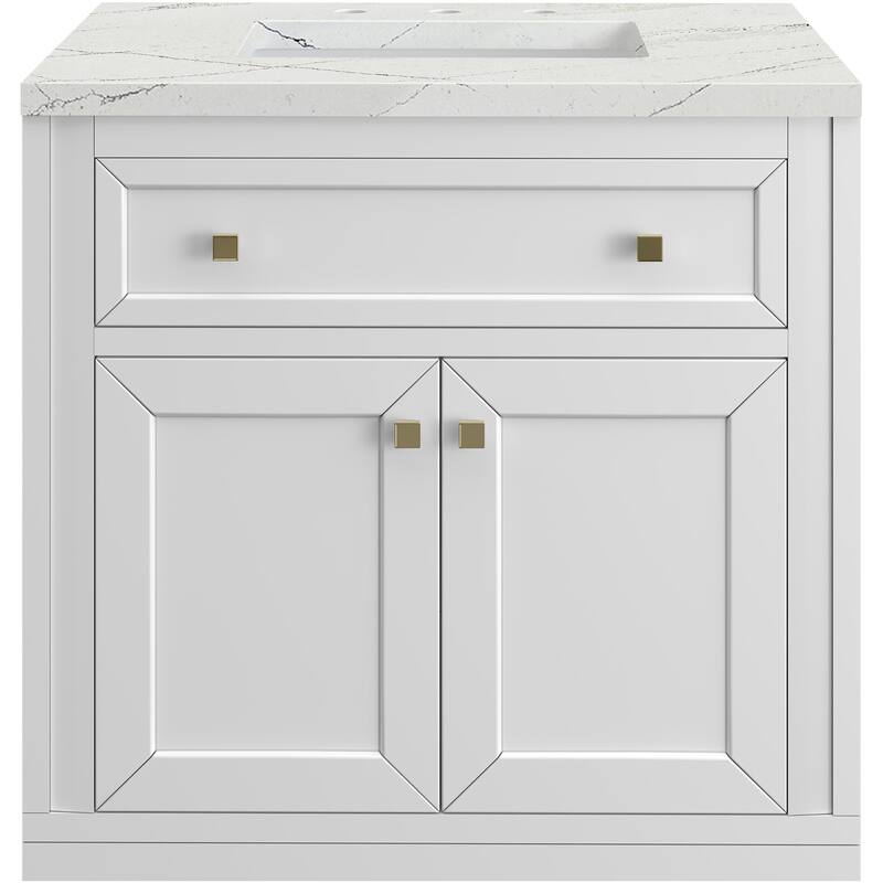 James Martin Vanities 503-V30-3ENC Chicago 30" Free Standing Single - Glossy White