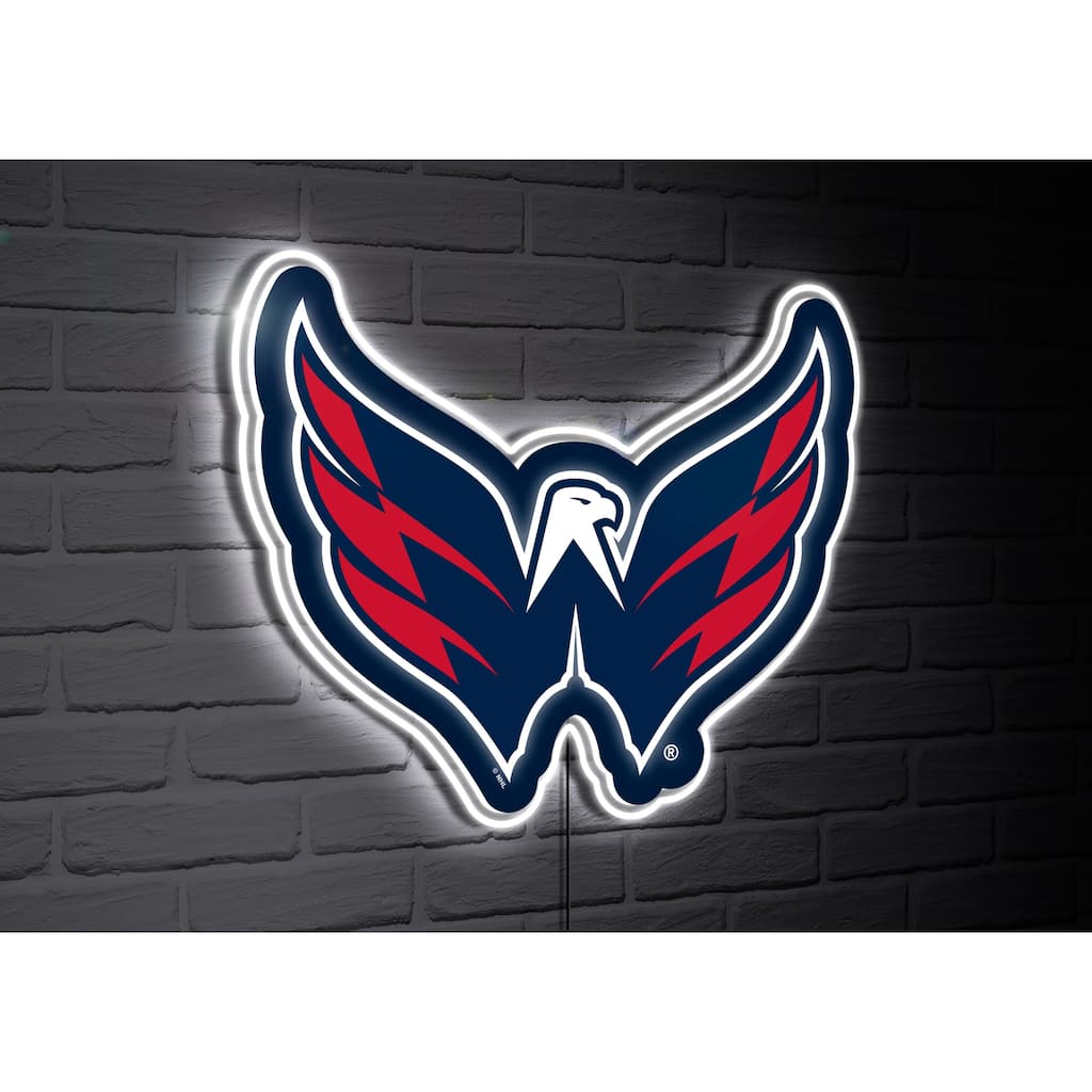 Washington Capitals Team Logo LED Wall Decor Lighted Sign