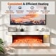preview thumbnail 7 of 7, Gymax 18'' 3-Sided Wall Mounted Electric Fireplace w/ 32''Wide