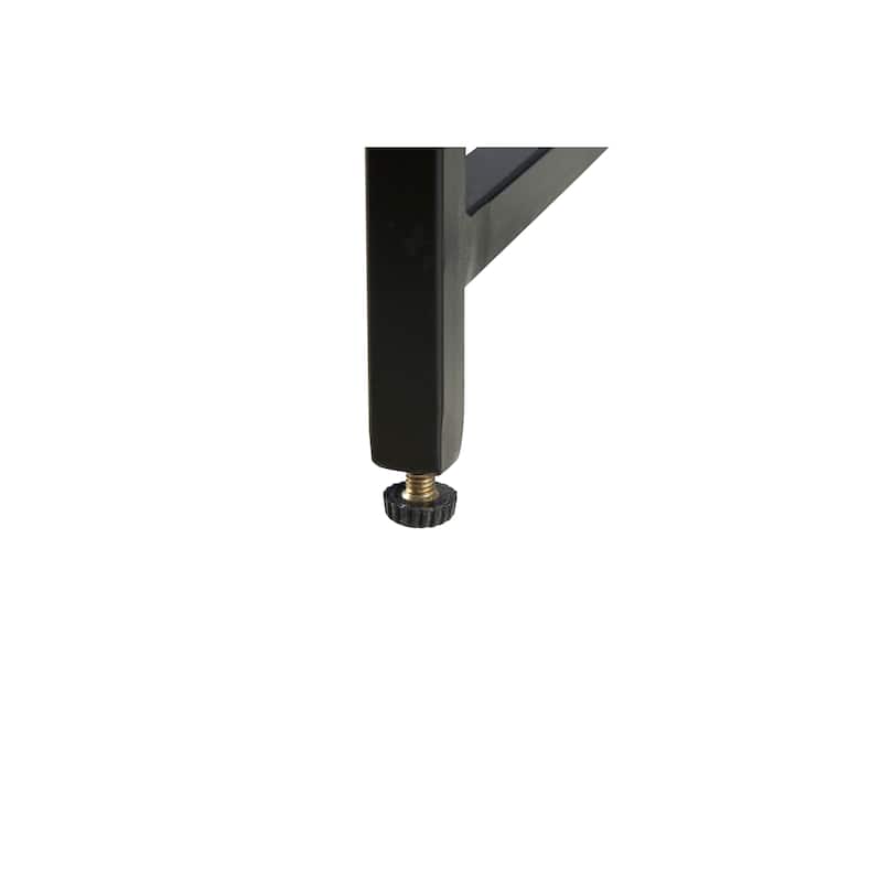 View Point Modern 24" Tall Genuine Marble Top Accent End Table