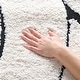 preview thumbnail 111 of 213, SAFAVIEH Florida Shag Sigtraud Abstract Waves 1.2-inch Thick Rug 6' x 8' - Ivory/Black - Rectangle
