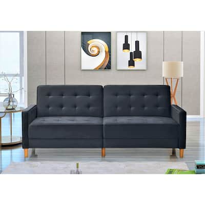 Jonathan Tufted Velvet Sofa Bed Sleeper