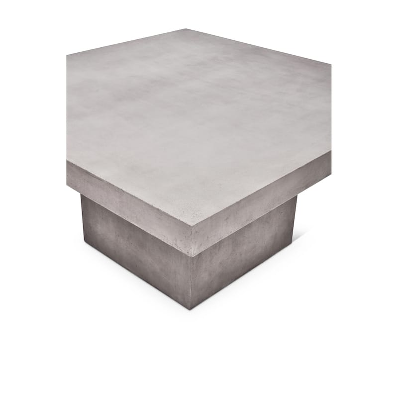 Urbia Una 59" Square Concrete Table - Dining Height
