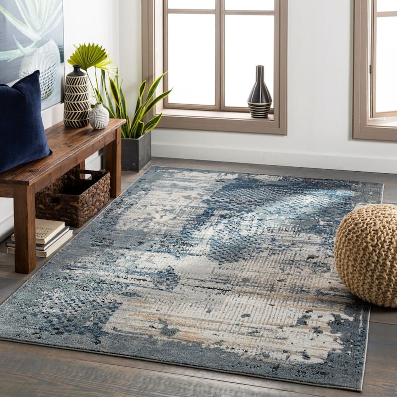 Livabliss Ebbie Modern Industrial Area Rug