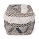preview thumbnail 2 of 5, Roomfitters Handwoven Boho Pouf Cube Ottoman with Textured Cotton and Jute Weave, Soft Floor Cushion Bean Bag Chair