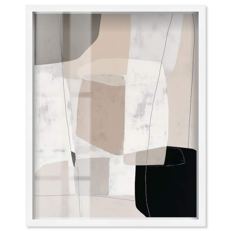 Neutral Forms I Shadowbox by Art Remedy - White - 24" x 30"