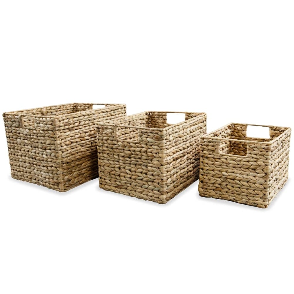 Hannah Assorted Stackable Basket Set with Handles (set of 3)