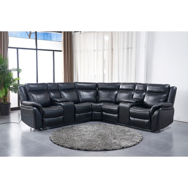 Black sectional online with led lights