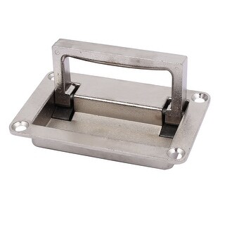 95mmx60mmx17mm Metal Rectangle Shape Folding Recessed Flush Pull Handle ...
