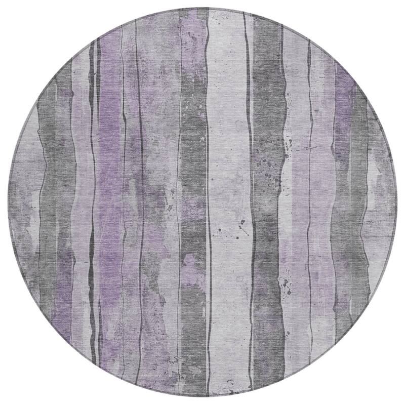 HomeRoots Striped Transitional Rectangle Outdoor Rug