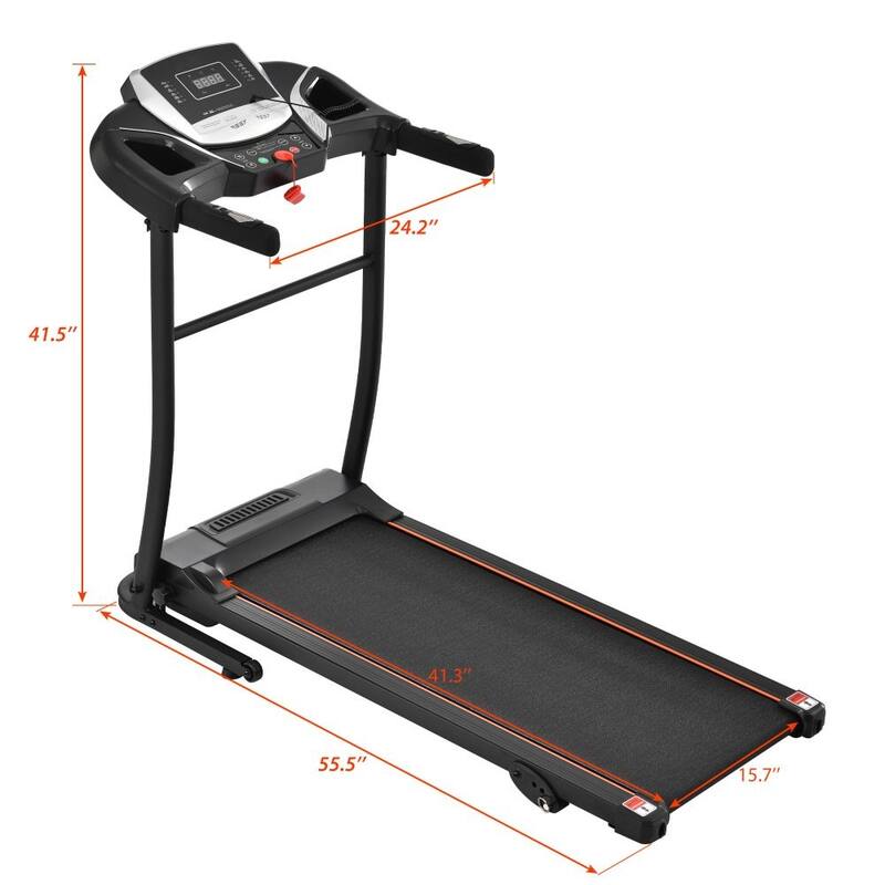 2.5 HP 7.5 MPH Home Folding Treadmill with Pulse Sensor
