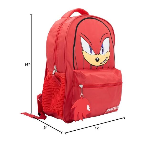 dimension image slide 0 of 2, Backpack for Boys & Girls, Bookbag with Adjustable Shoulder Straps & Padded Back,16 Inch Schoolbag with 3D Features