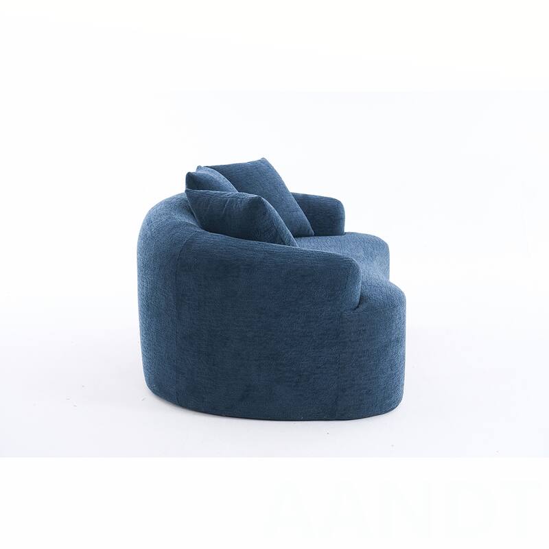 Chenille Fabric Loveseat Sofa