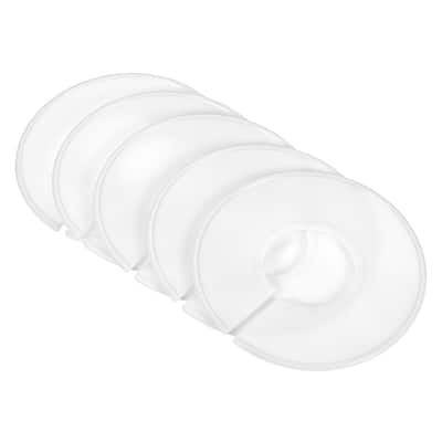 30Pcs Clothes Dividers Blank Round Clothing Wardrobe Size Separators - White
