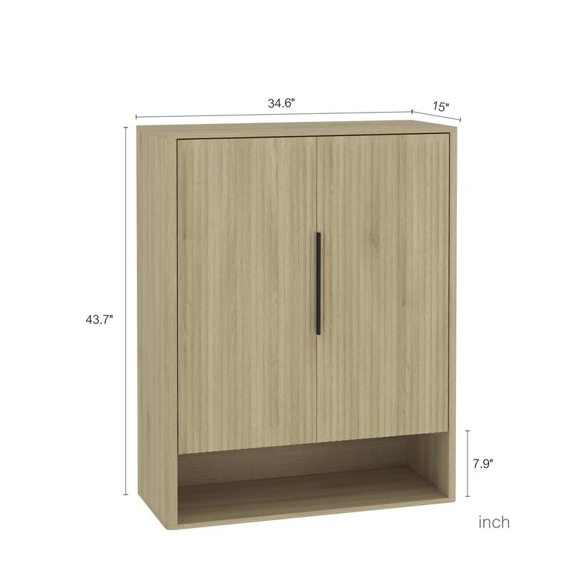 Roomfitters Shoe Storage Cabinet, Modern Entryway Organizer with Adjustable Shelves, Space Saving Furniture